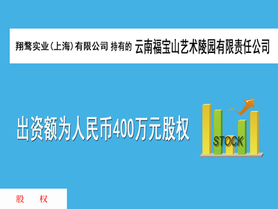 被执行人翔鹜实业(上海)有限公司持有的云南福宝山艺术陵园有限责任公司出资额为人民币400万元股权